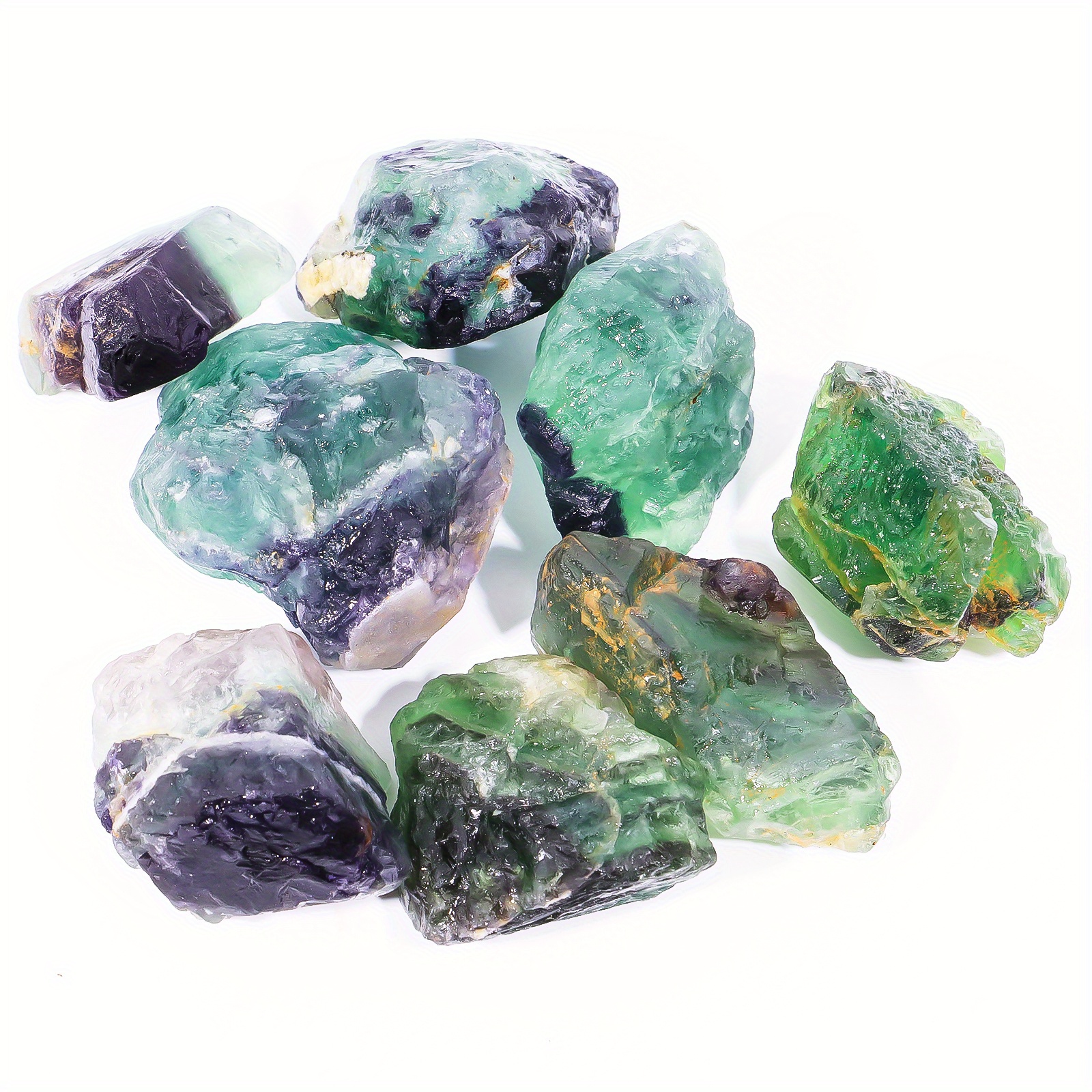 1pc 100g Natural Crystal Fluorite Rough Raw Stone Healing Gemstones Bulk  Crystals Rocks For Tumbling