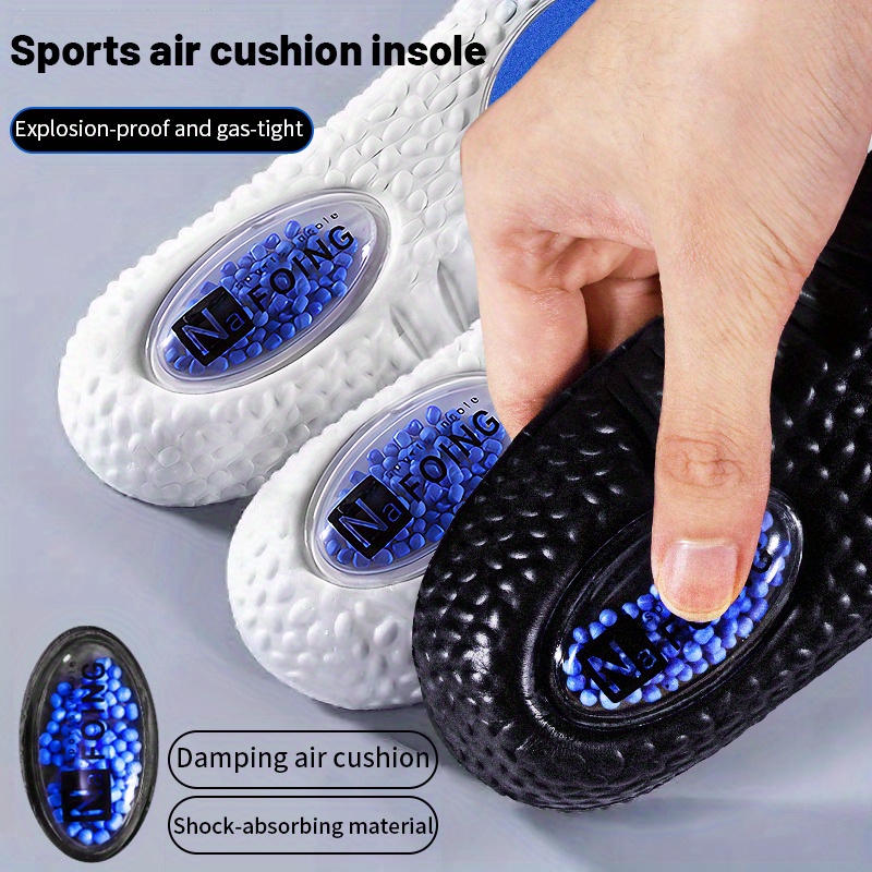 1 Pair Shock Absorbing Breathable Cushion Insoles - EVA Material, Comfortable & Durable for Men & Women, Fits All Shoes, Casual & Formal Wear, Casual Footwear, Ergonomic Design, Lightweight Insoles