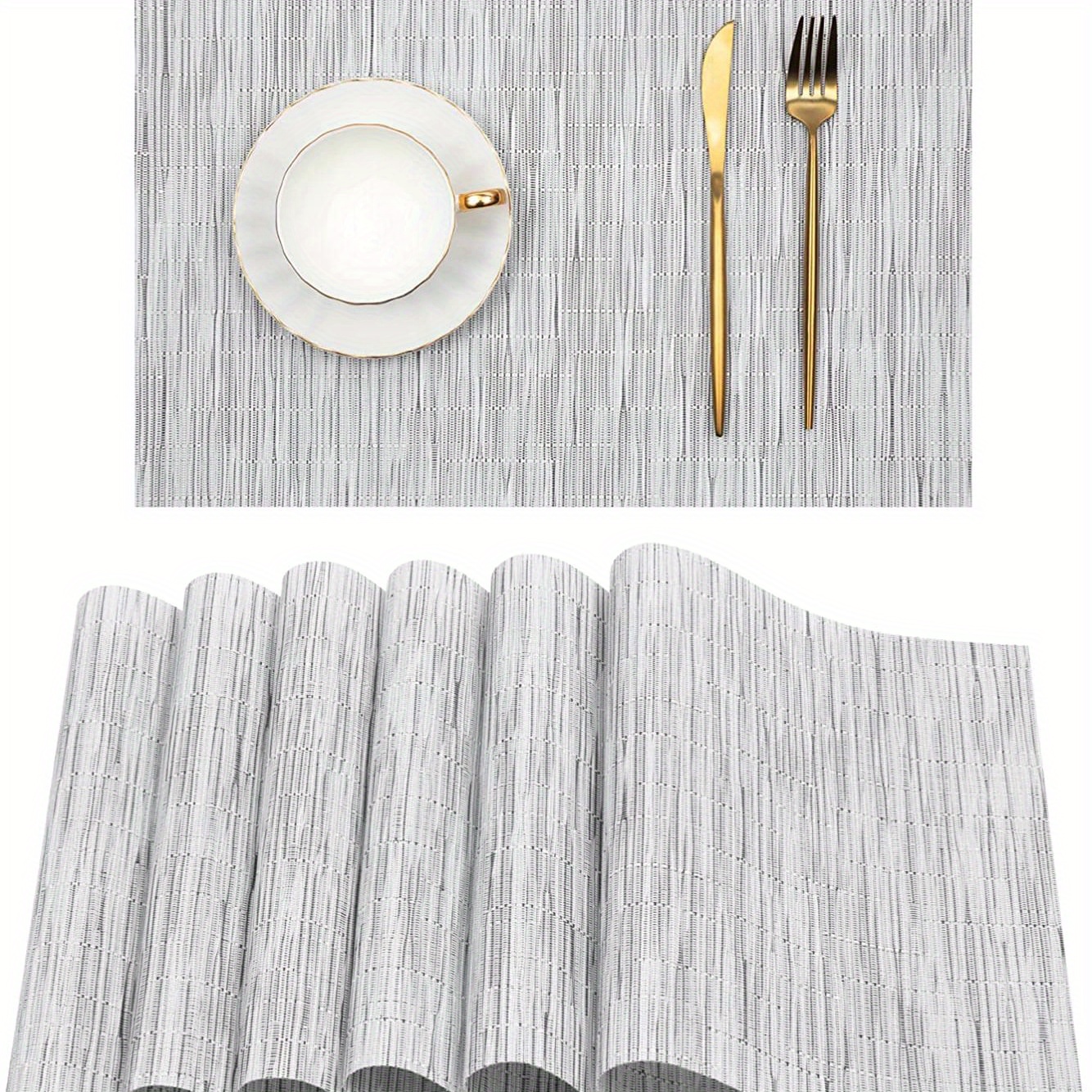 6 stck bambus rechteck tischsets pvc tischset hotel - Temu Austria