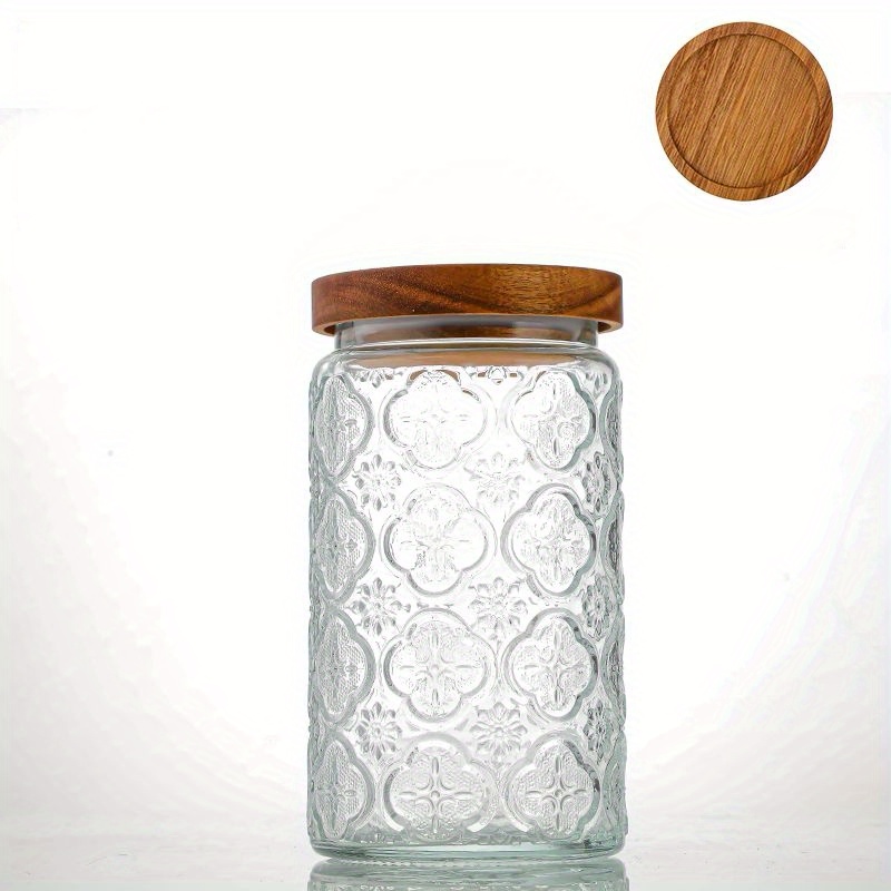 Premium Retro Spray Glass Storage Jars With Labels Perfect - Temu