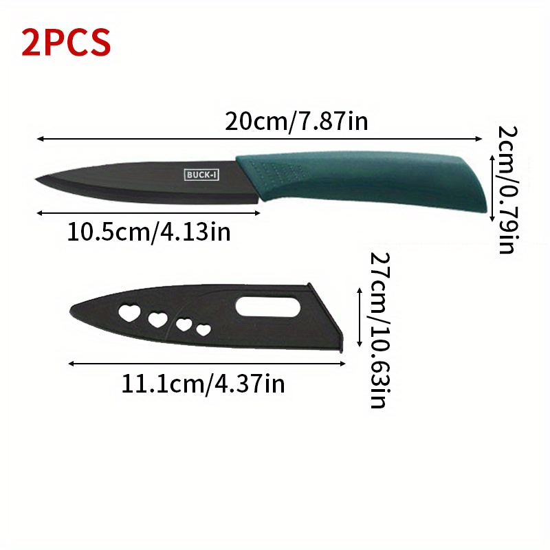 1pc Stainless Steel Knife With Protective Cover Non Slip Chef Knife Fruit  Knife Kitchen Small Knife - Home & Kitchen - Temu