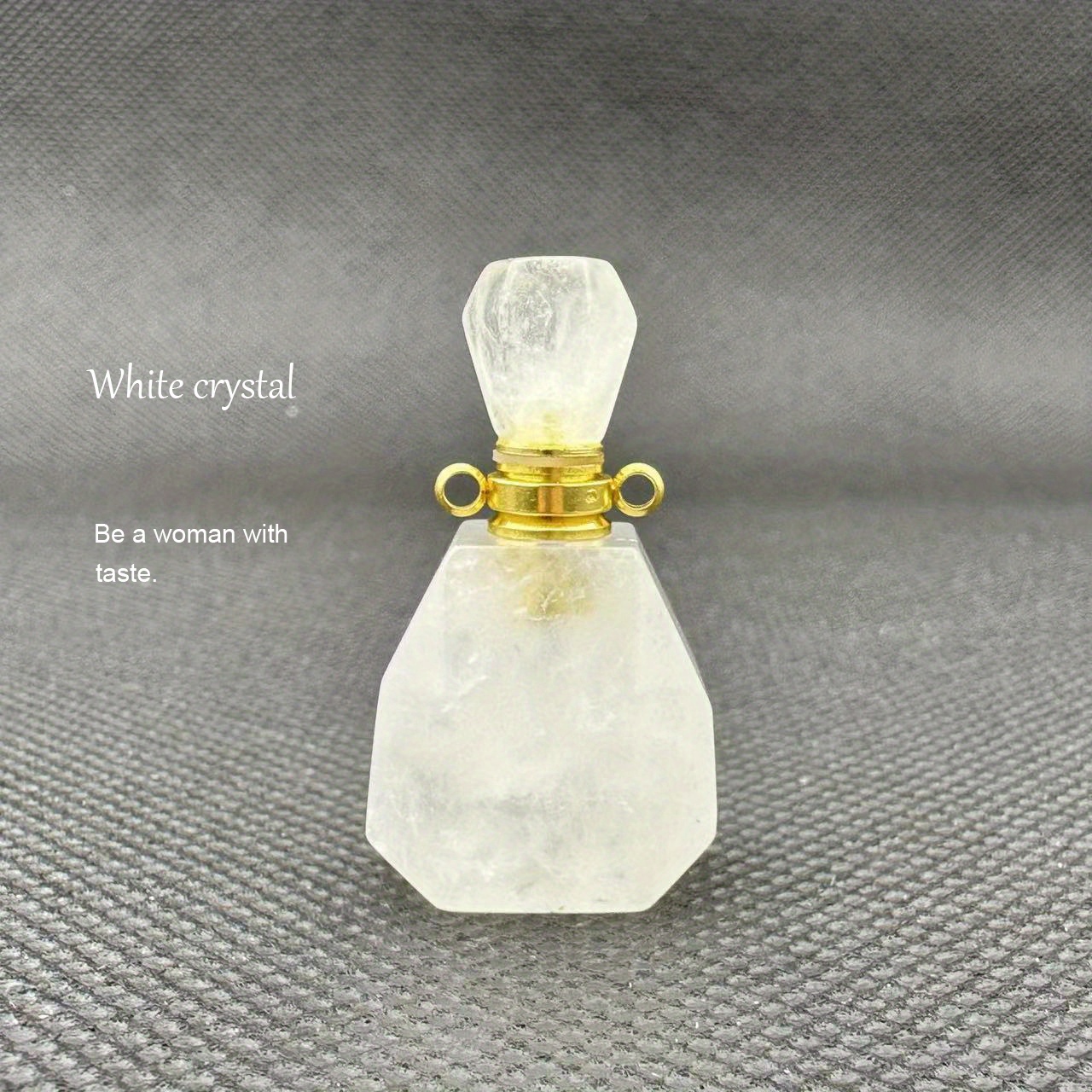 Women's Clear Heart Vial Perfume Bottle Necklaces