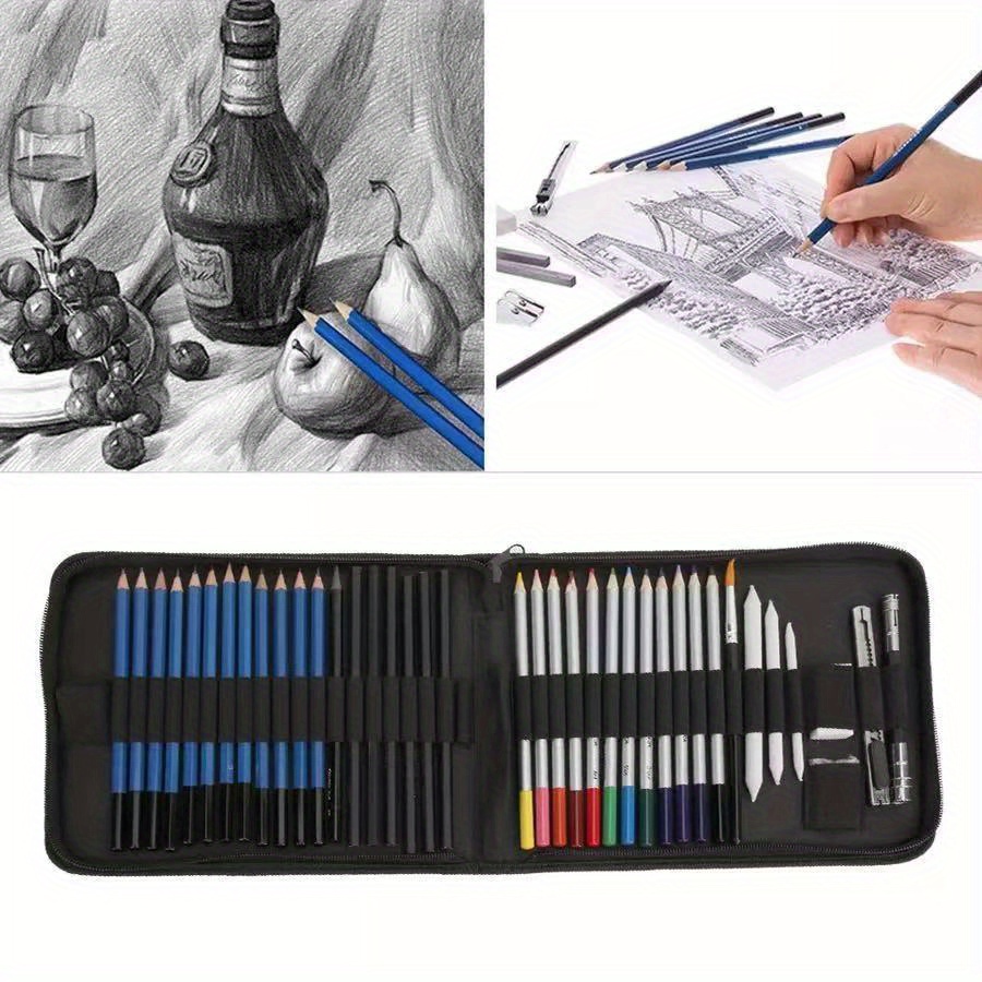 96PCS Professional Artist Pencils Set Drawing Sketching Colouring Art Kit  Adult