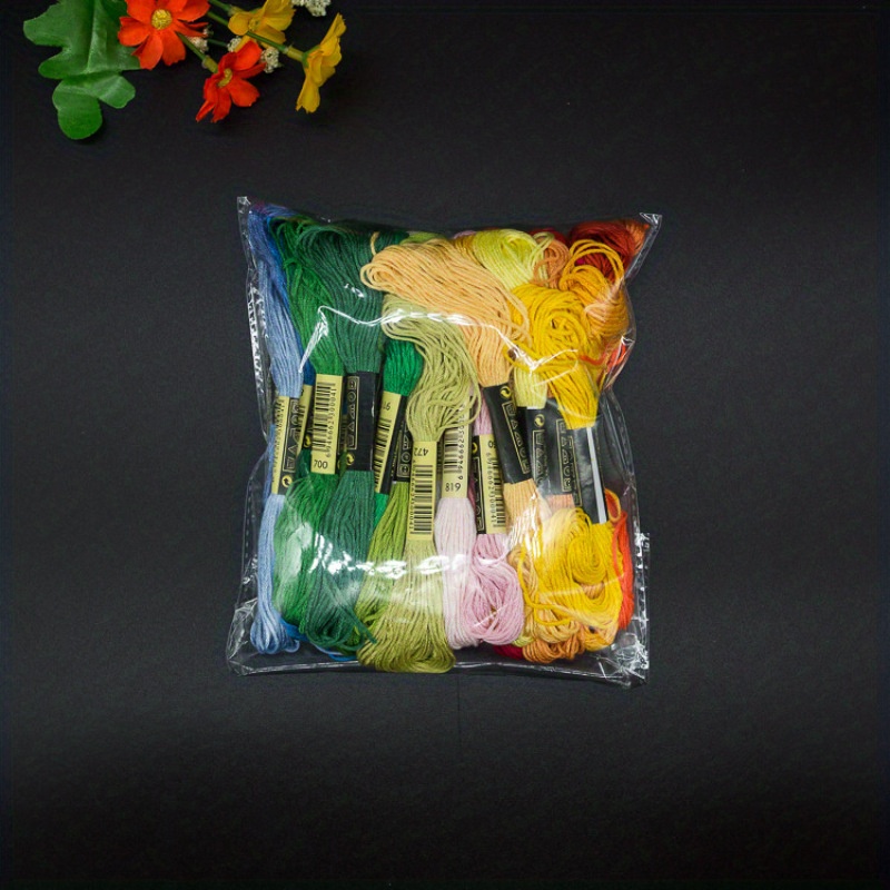 TEMU 24pcs Stitch Thread Floss, Embroidery Thread, Sewing Skeins, Embroidery Floss Kit, Diy Sewing Thread