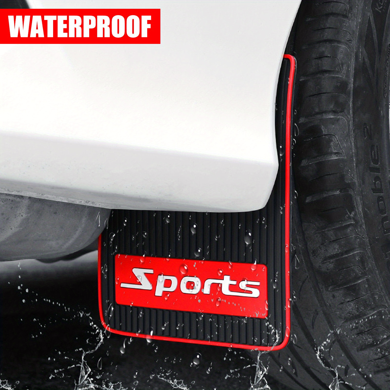 Rubber Sport Front Rear Set Universal Rally Mud Flaps Splash - Temu