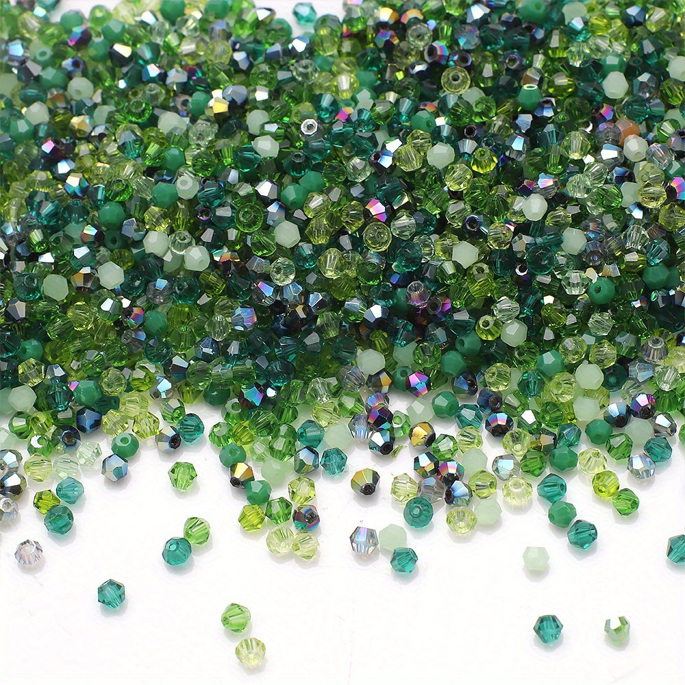 Image of 500pcs Mixed Color Glass Beads 2/3mm, Casual Theme Decorative Beads For Making, Earrings, Bracelets, Necklaces Accessories