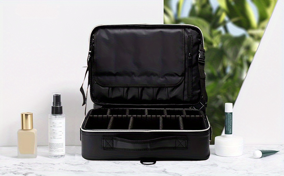 Large Makeup Bag Professional Portable Cosmetic Case Storage Handle  Organizer