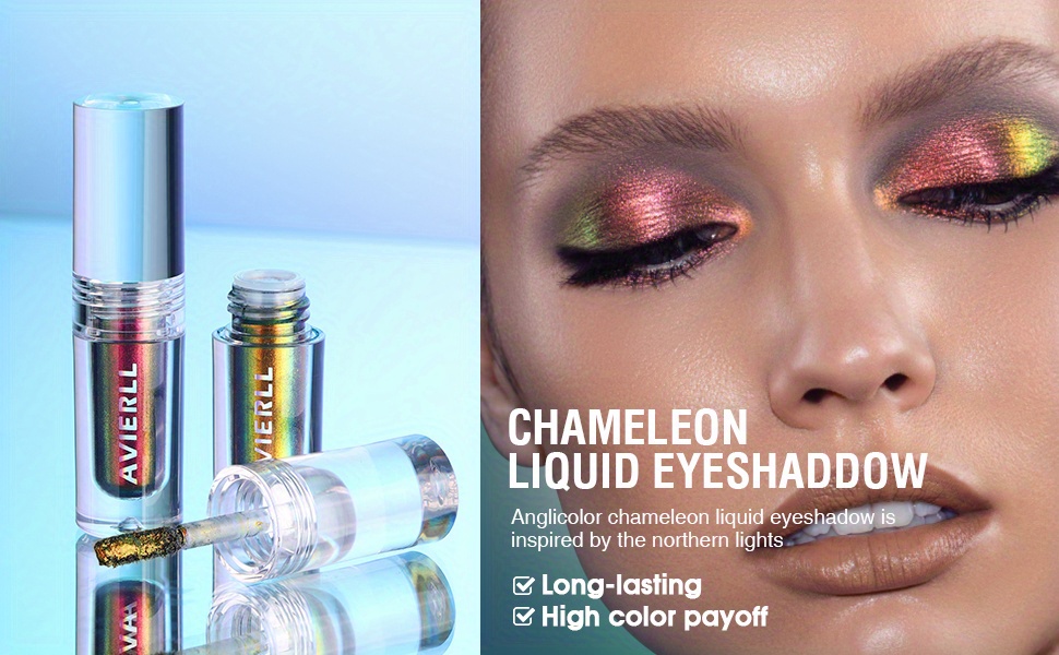 ANGLICOLOR Liquid Glitter Eyeshadow , Long Lasting Liquid Eye