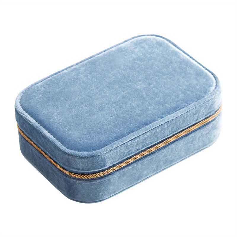 Dropship Dark Blue Velvet Chinese Style Small Three Layers Jewelry Storage  Organizer Box Random Embroidery Travel Portable Jewelry Holder to Sell  Online at a Lower Price