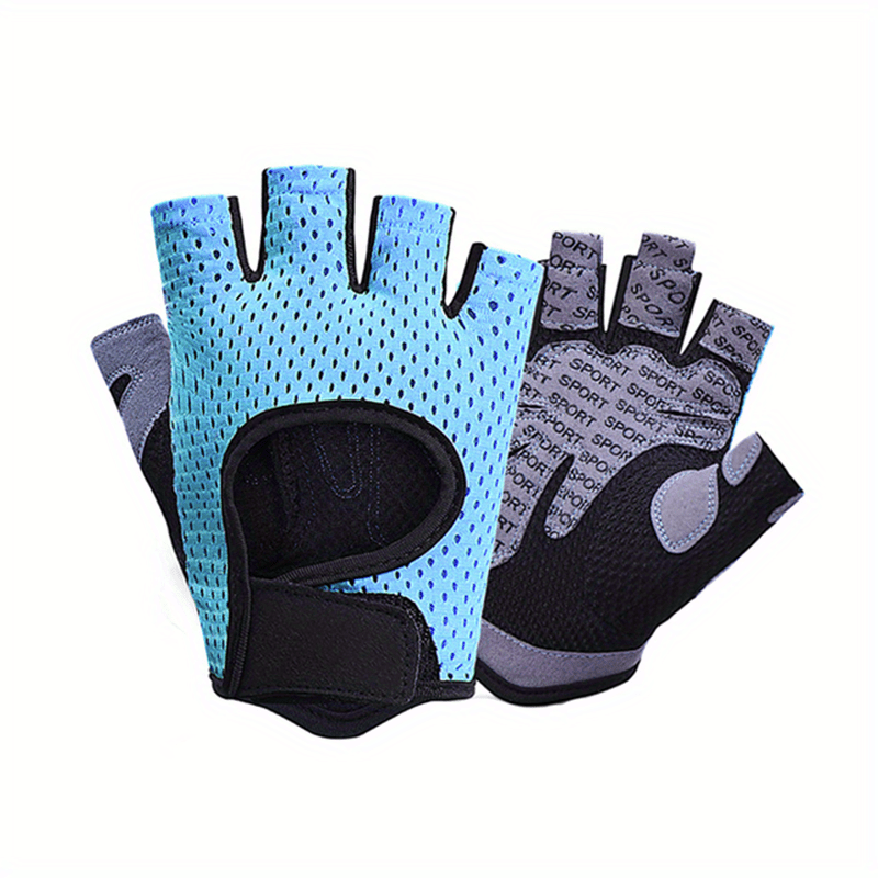 Dropship Breathable Fitness Gloves Gym Weightlifting Thin Non-slip Half  Finger Cycling Gloves Equipment Yoga Bodybuilding Training Sports Blue  Color to Sell Online at a Lower Price