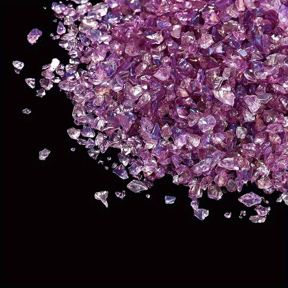 Reflective Rose Gold Pink Fire Resistant Crushed Glass Mosaic Chips - China Crushed  Glass, Glass Chips Granule