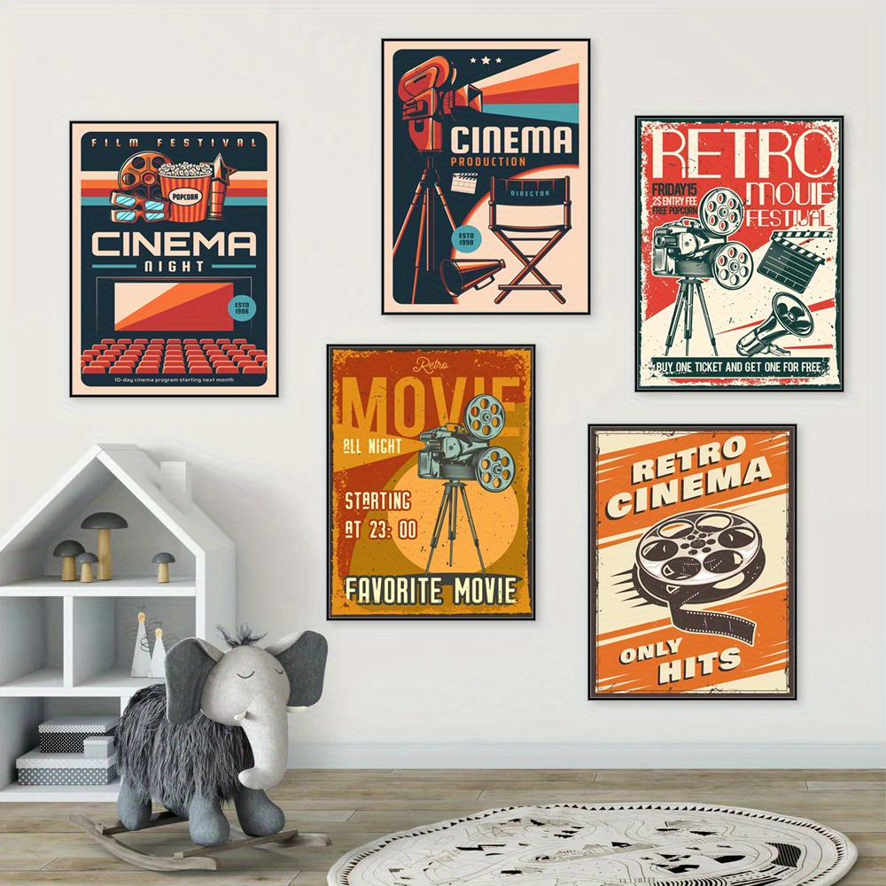 Vintage Cinema Canvas Poster Perfect Wall Art Home Decor No - Temu