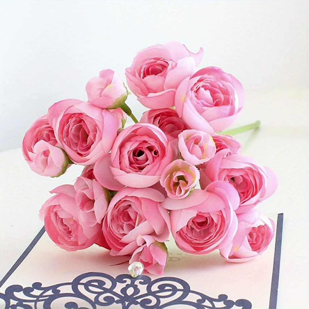 Mini Artificial Flower Bouquet, Mini Roses Artificial Flowers