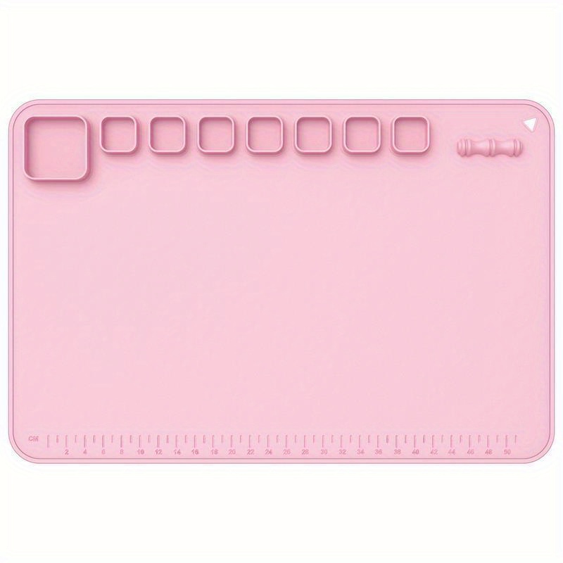 Silicone Painting Mat Non Stick Sheet For Kids 20x16 Inch DIY Pink Resin Art  Craft Erasable Clay Soft Gift Washable With Cup - AliExpress