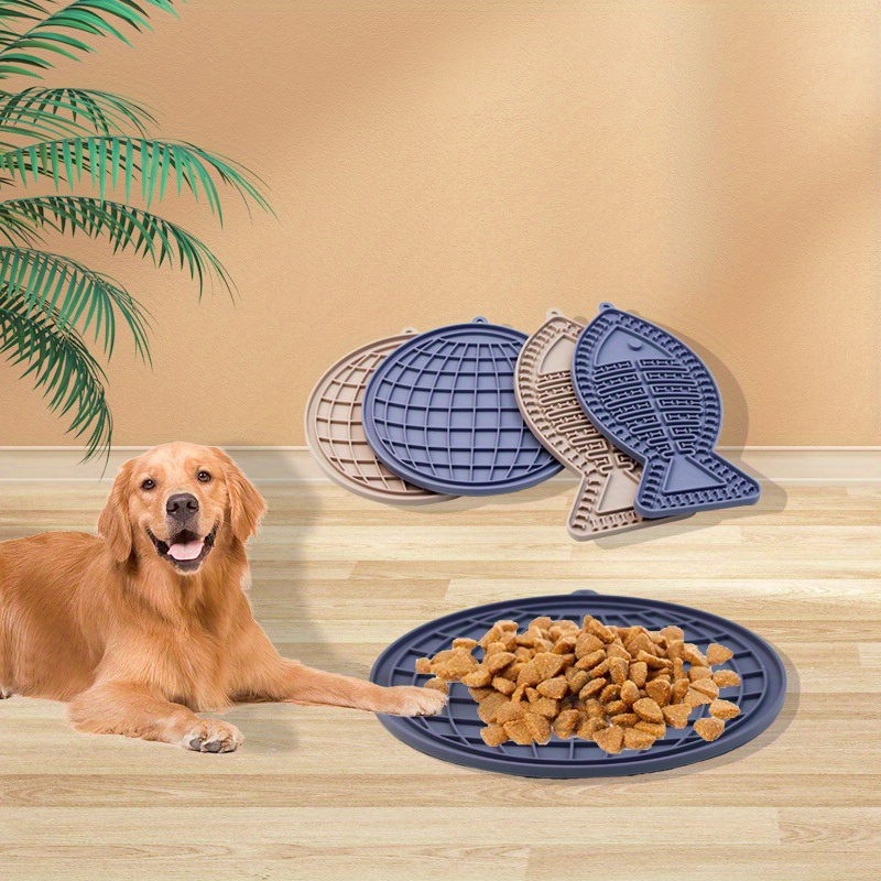 Pet Licking Mat Blue Fish