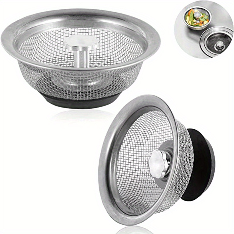 1pc Stainless Steel Bathtub Hair Catcher Stopper Shower Drain Hole