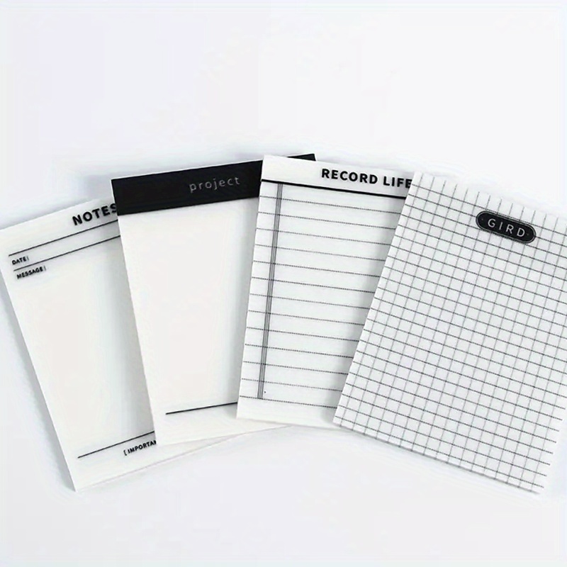 Clear Sticky Notes Large Grid Sticky Notes Pad Creative Temu