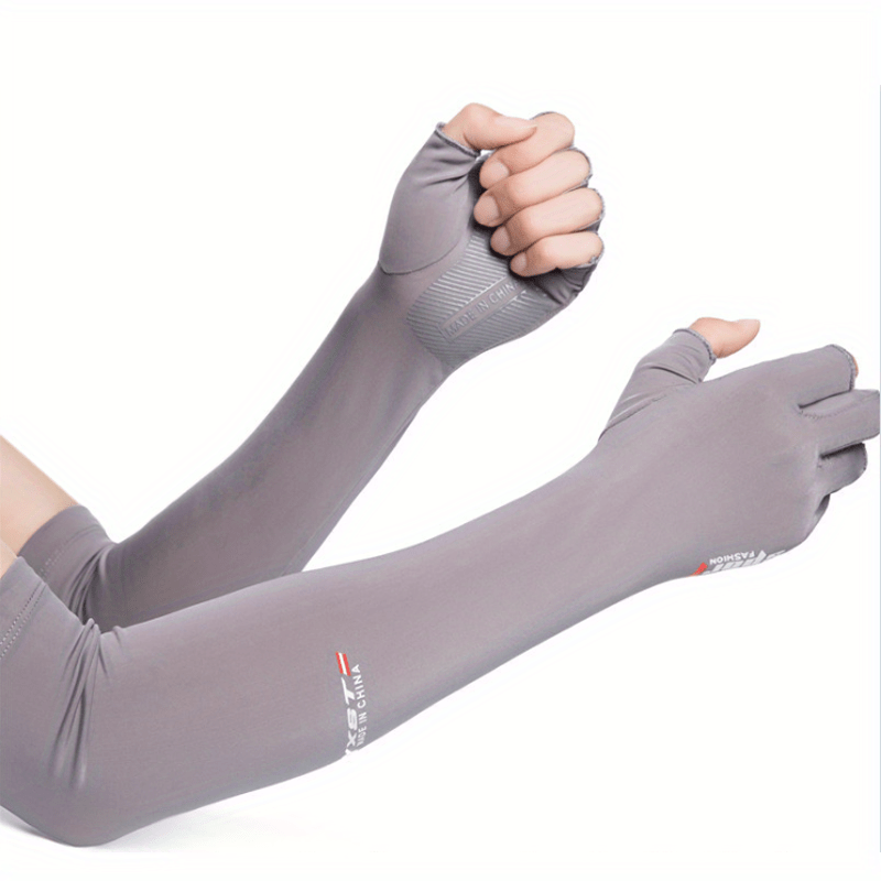 Comprar 1 par de guantes largos de verano para mujer, calentadores de brazos  para ciclismo al aire libre, mangas para dedos, mangas para brazos