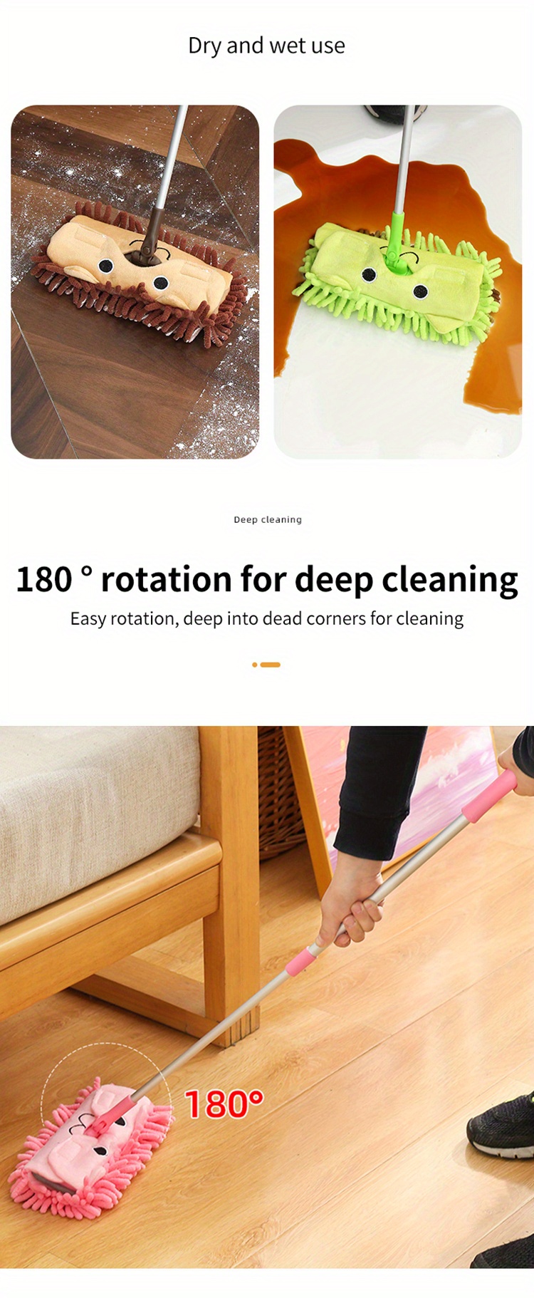 Mini Household Cleaning Mop Portable Floor Mop Toy Floor - Temu