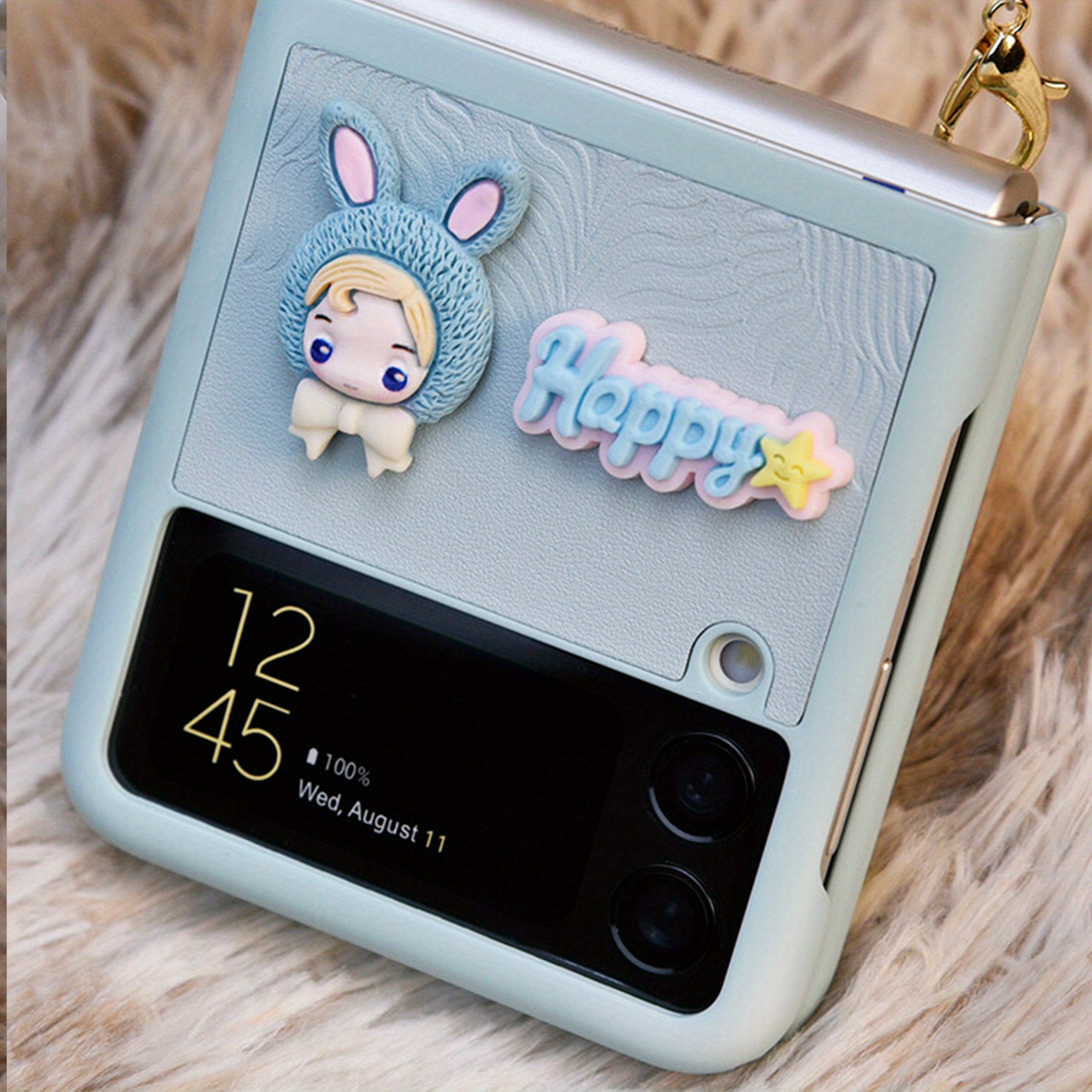 Cute Cartoon Bear Case For Samsung Galaxy Z Flip 5 5G Case with