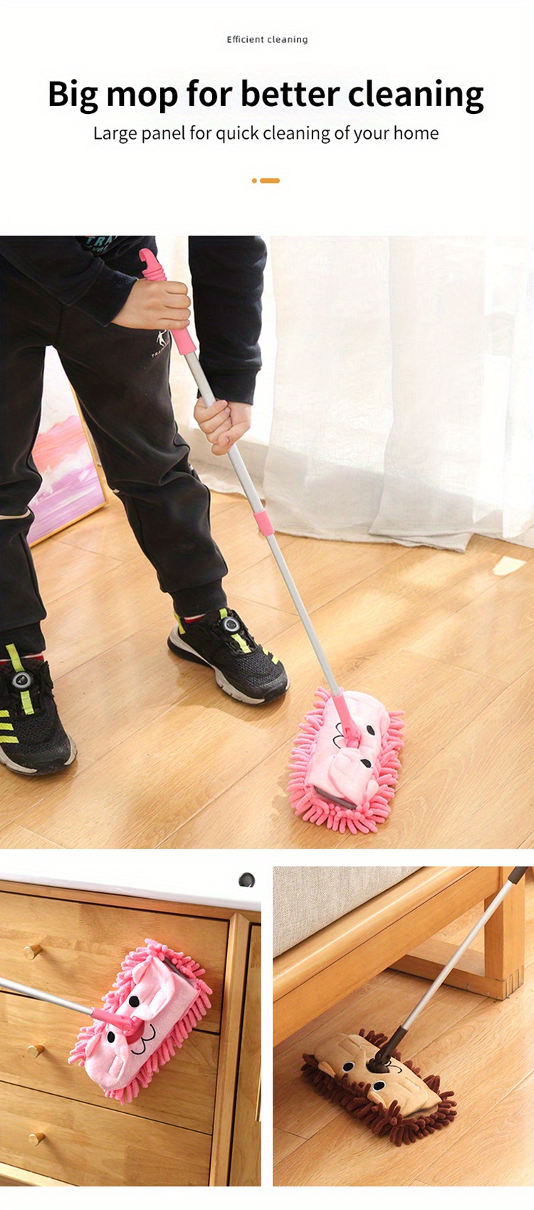 Mini Household Cleaning Mop Portable Floor Mop Toy Floor - Temu