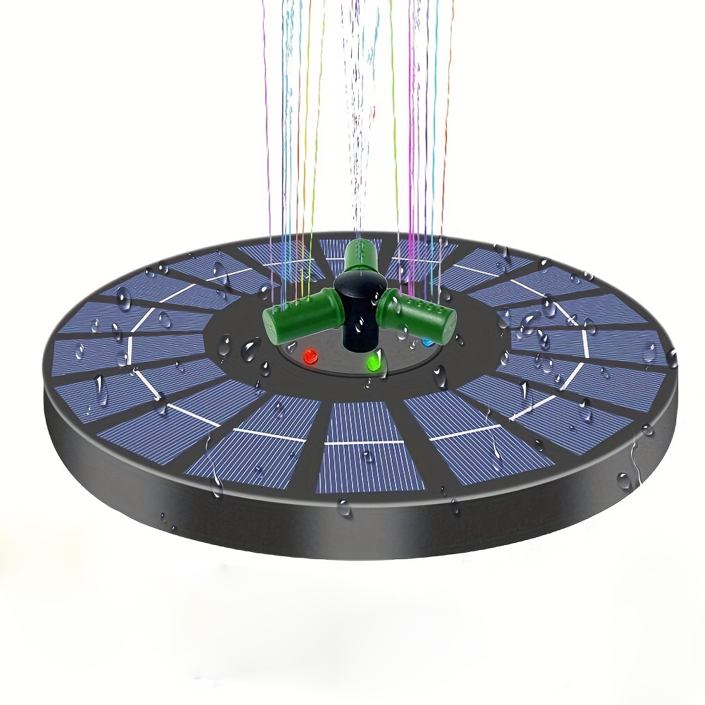 Fuente solar, 3W 5V Agua solar W Bomba de fuente solar Kit de fuente solar  Rendimiento lleno de energía Jadeshay A