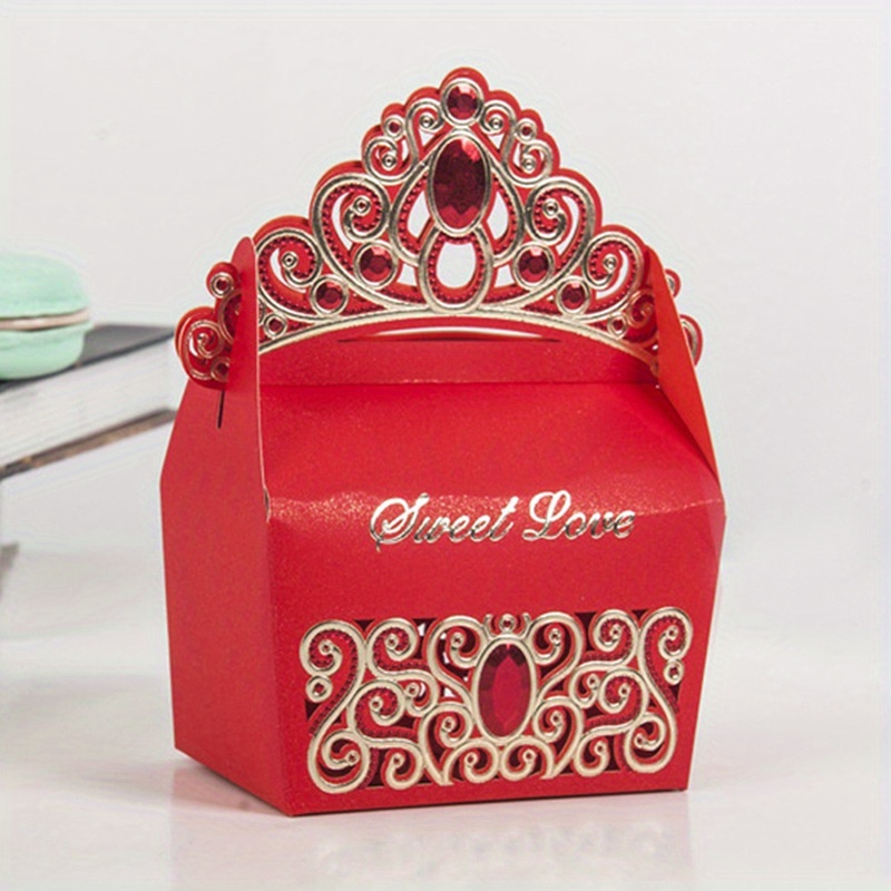 DECHOUS 30 Pcs Crown Wedding Candy Gauze Bag Princess Party Favors Crown  Centerpieces for Tables Wedding Gifts Bags Decoraciones Para Pasteles Party