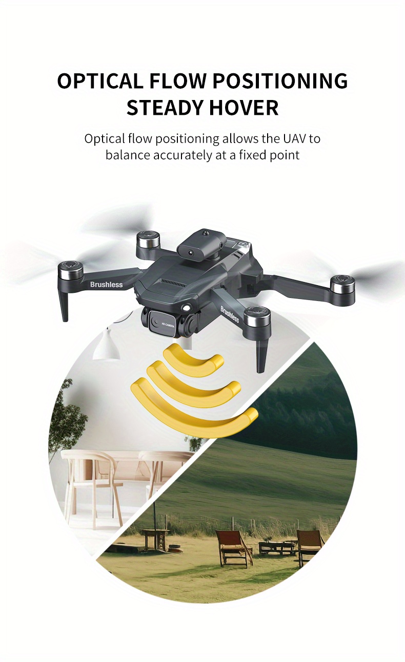 h115 value brushless drone quadcopter uav dual hd cameras gimbal optical flow 9 min flight 100m rc 4 way obstacle avoidance ideal kids toy gift details 6