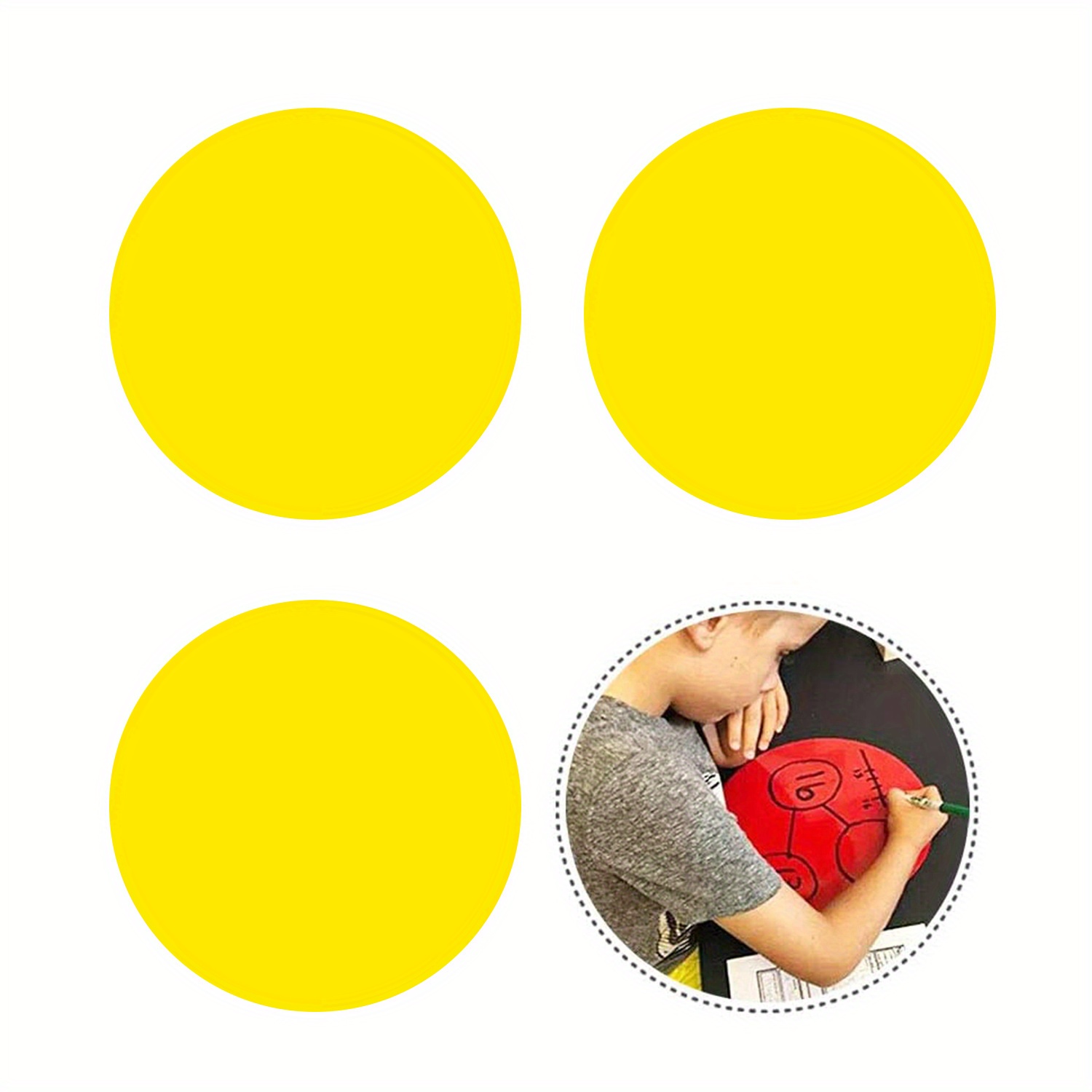 Colorful Dry Erase Dots Circles Stickers Round Whiteboard - Temu