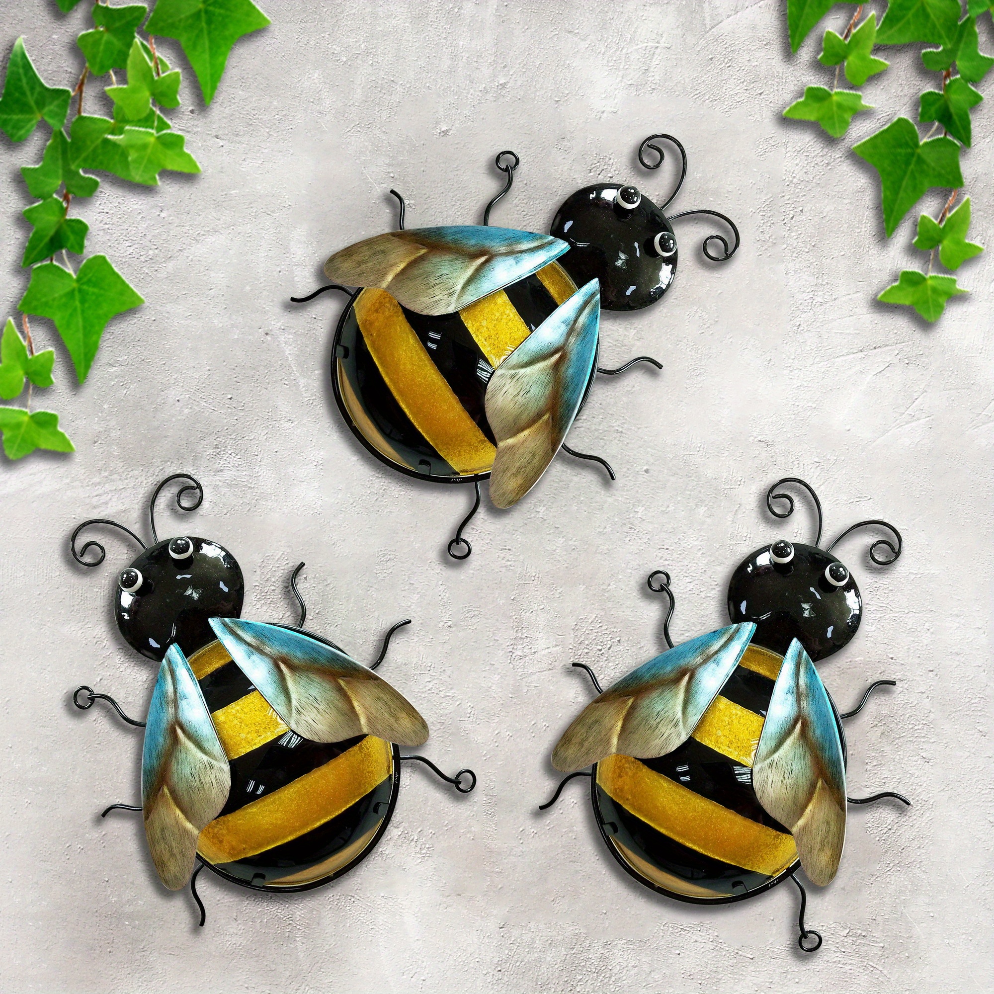 3d Bumble Bee Wall Art Sculpture Metal Iron Decor For - Temu