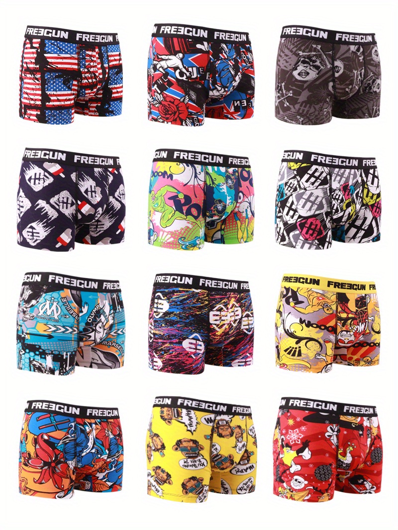 Fruit Of The Loom Men's Boxer Briefs 3-Pack - Cotton Tag-Free With Fly, Assorted Colors (X-Large)