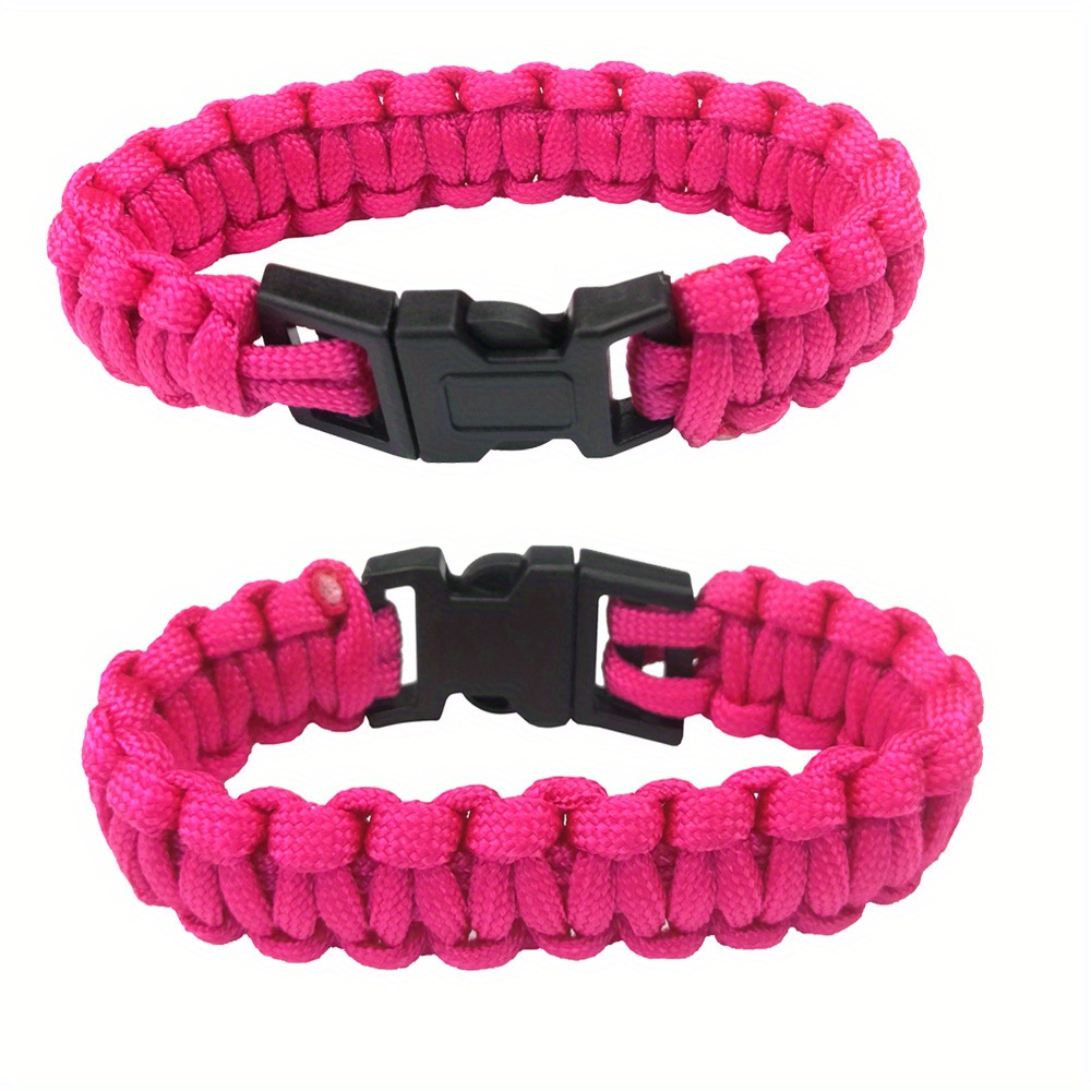 BIKING Bracelet de Survie en Plein air, Bracelet en paracorde tressée pour  Hommes Femmes Bracelet de Survie en Plein air avec Cordon de Parachute :  : Sports et Loisirs