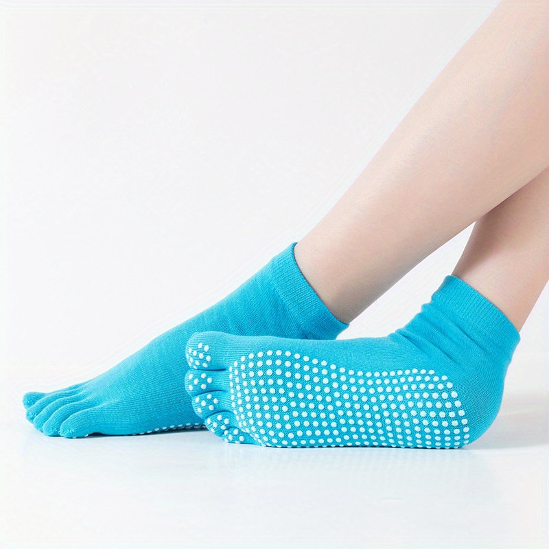 4 Colors Professional Non-slip Yoga Socks Five Finger Socks - KK