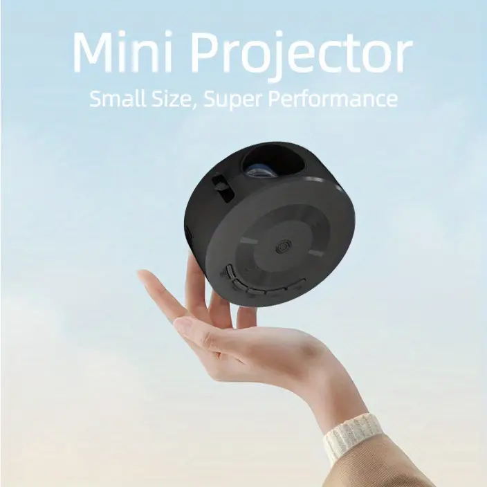 mini projector for home use usb portable built in speaker audio port compatible with android ios mobile phone tablet usb flash driver perfect gift for friends and loved ones details 0