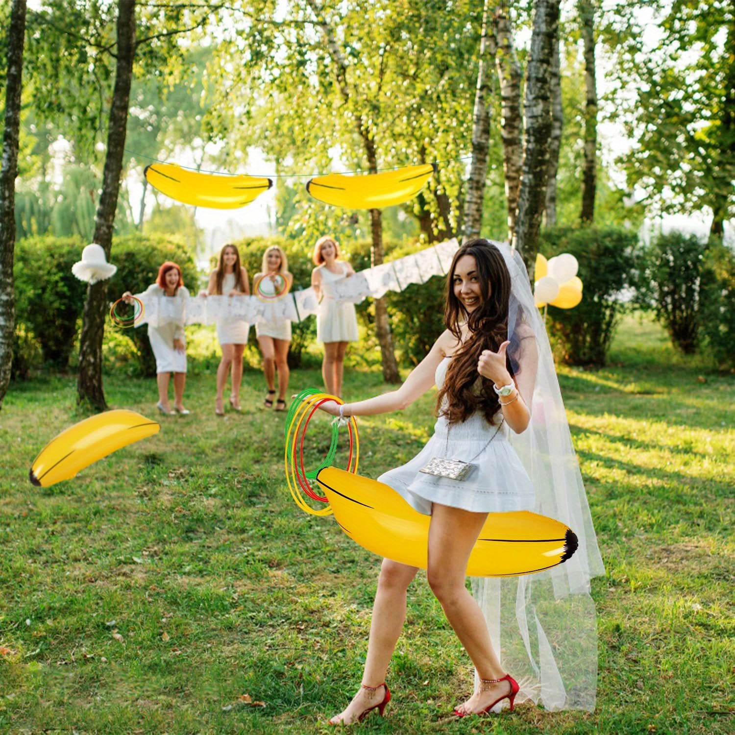 Inflatable Banana Ring Toss Game Bachelorette Party Game Temu Australia 