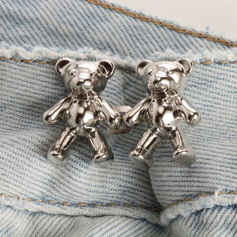 Alloy Lovely Bear Waist Buckle Jeans Loose Detachable Clip - Temu