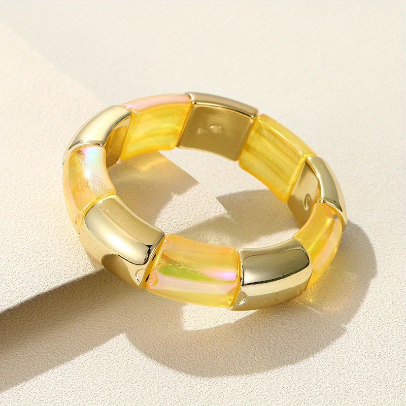 New Trendy Transparent Acrylic Bracelet Bangle for Women Resin