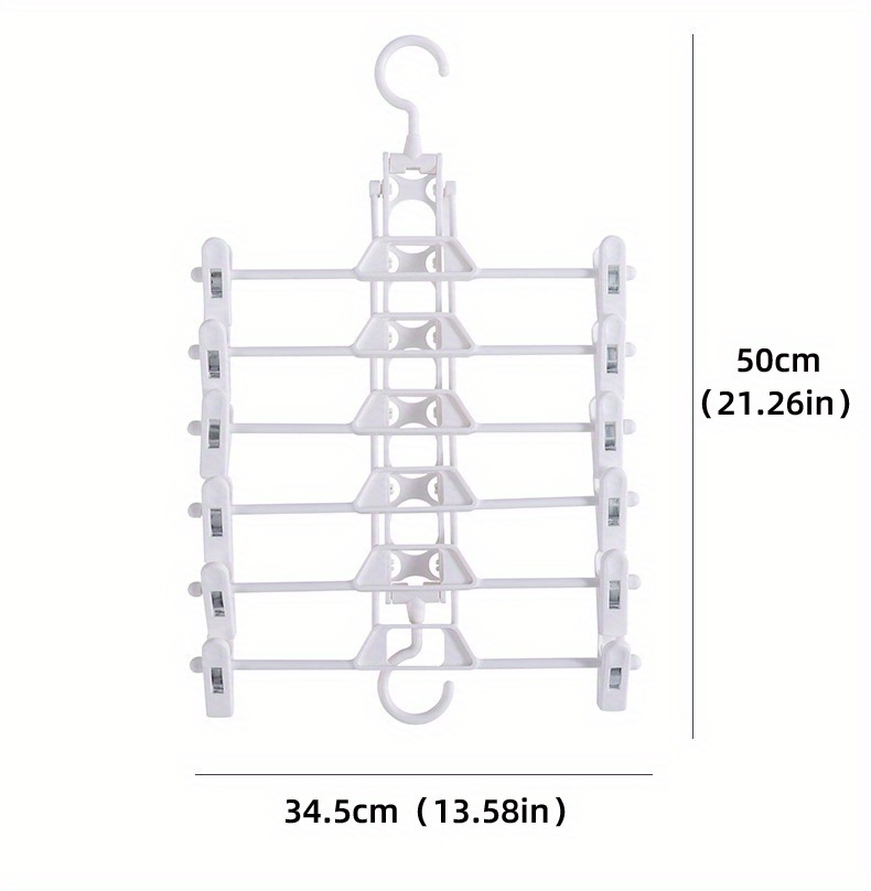 Pants Hanger, Trouser Rack, Foldable Multi-layer Trouser Hanger, Space  Saving Wardrobe Storage Rack, Magic Hanging Clothes Rack, Plastic Non-slip  Multi-functional Storage Rack - Temu