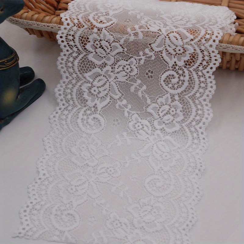 10 Yards of White Lace Trim/ 10 Yards of White Lace Ribbon, Approx. 1.7 4.4  Cm 