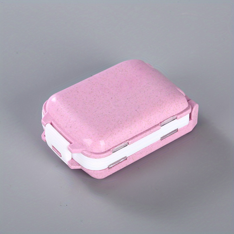 1pc Portable Pill Case Compact Pill Box Supplement Case For Pocket