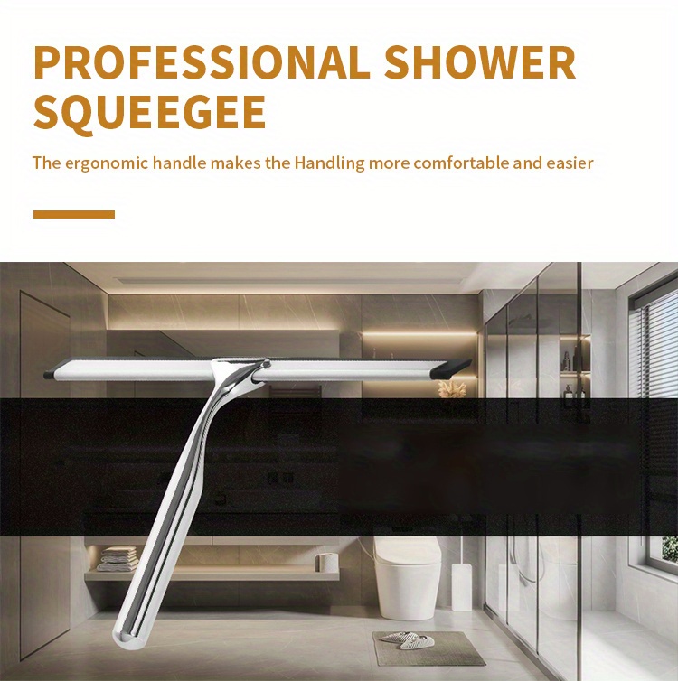 SetSail Shower Squeegee for Glass Doors, Small Squeegee for Shower