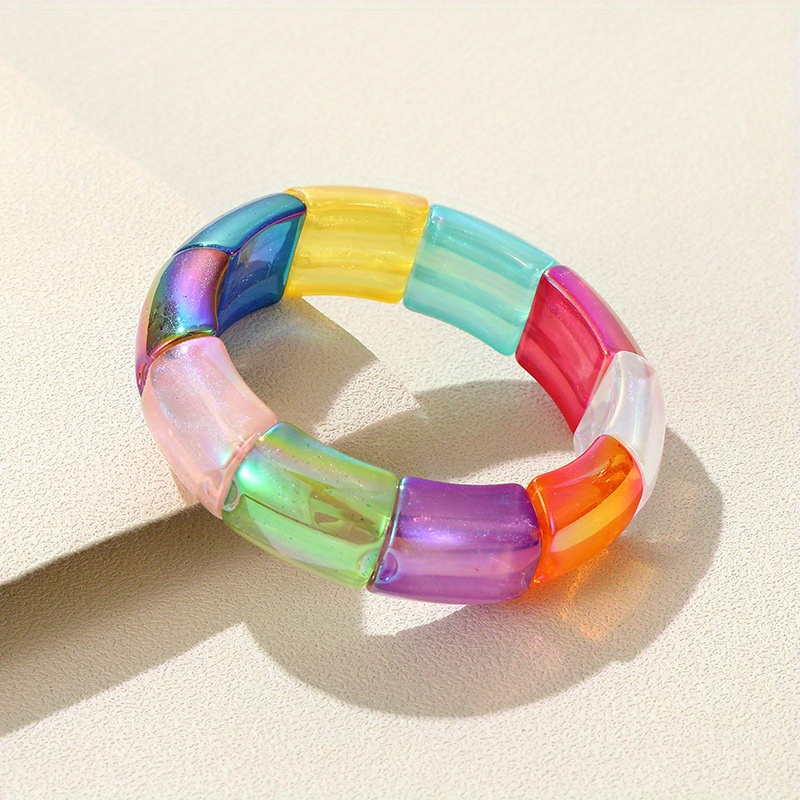 Louis Vuitton LV Beads Bracelet Pink Multicolor in Plexiglass/Opal