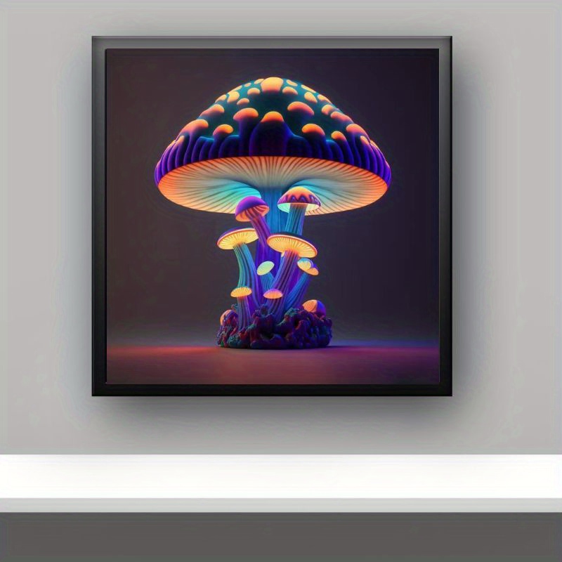 Mushroom Skeleton Completed Diamond Art Painting 