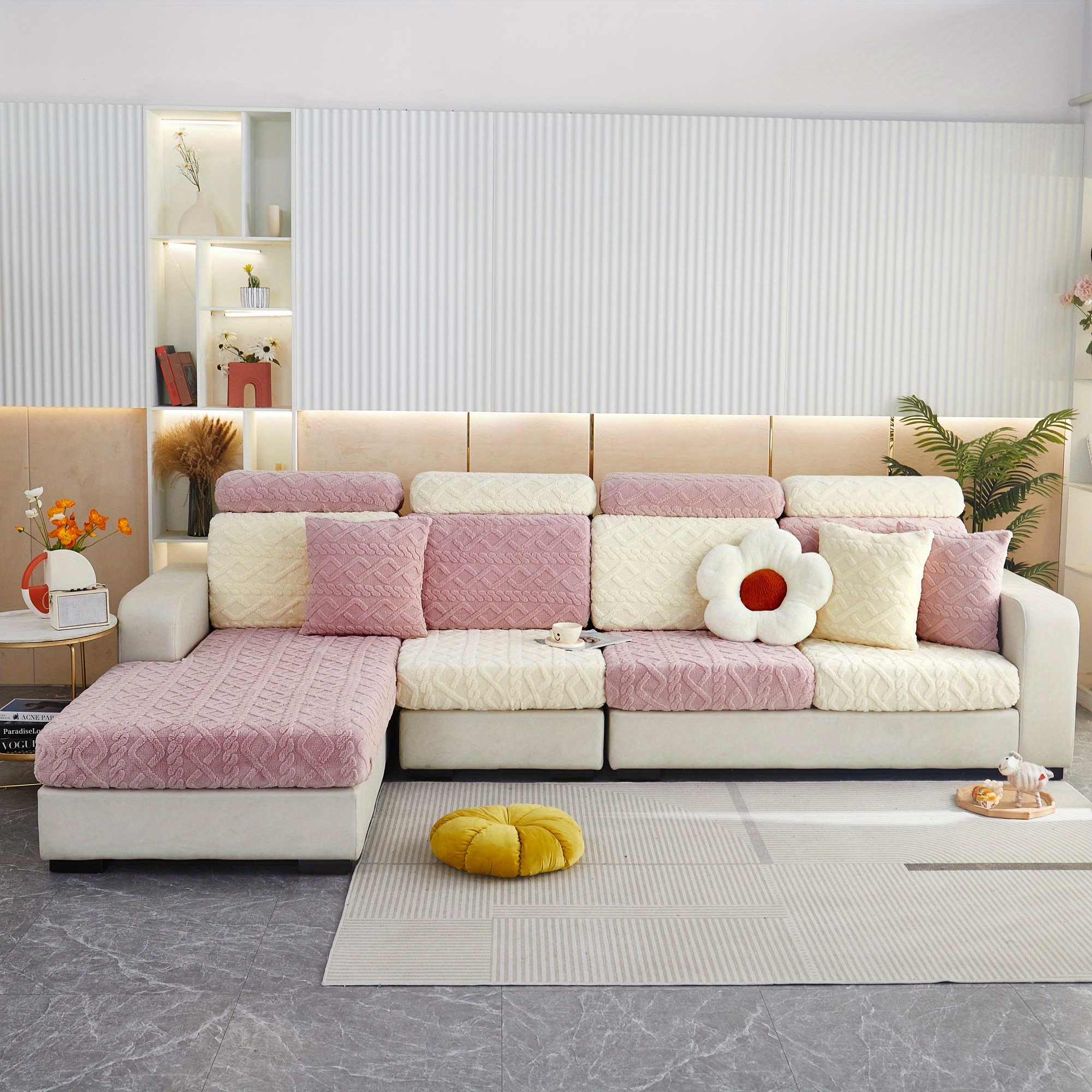 1 Stück Elastische Sofabezug Rutschfester Rückseite - Temu Germany