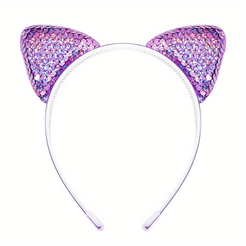 Gradient Holographic Cat Ears Headband