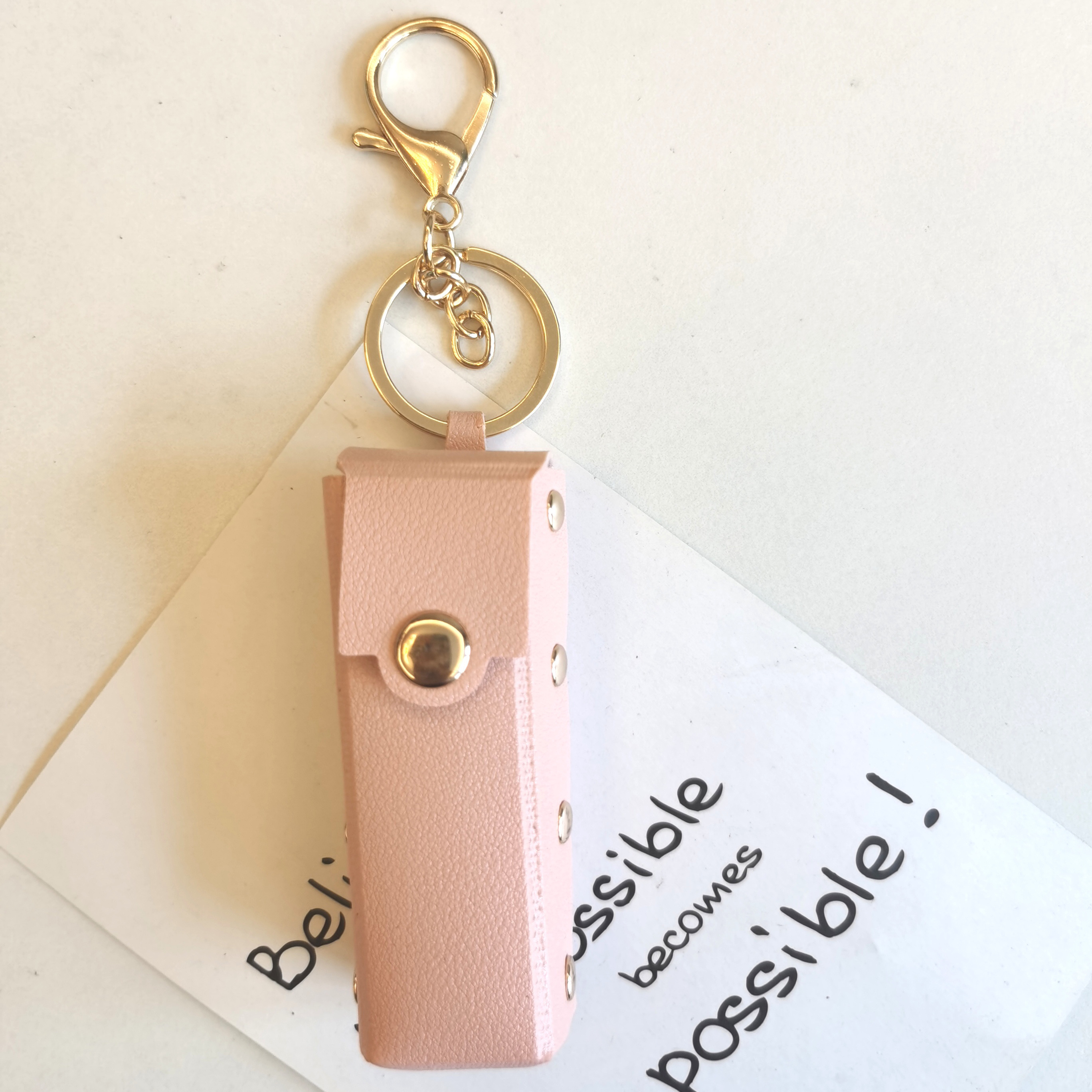 Mini Portable Lipstick Holder Genuine Leather Key Storage - Temu