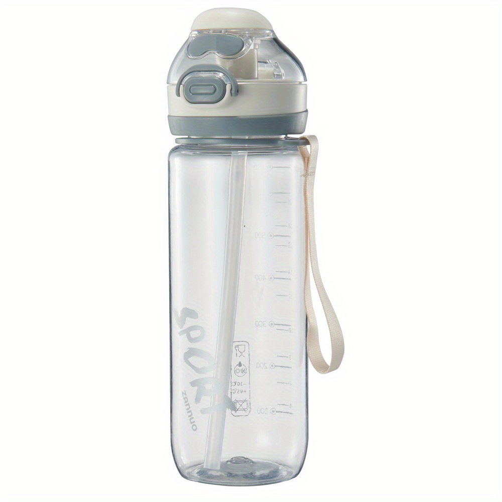 Water Bottle With Straw, Clear Plastic Water Cups, Portable Sports Drinking  Cups, Summer Drinkware, Travel Accessories, Birthday Gifts - Temu