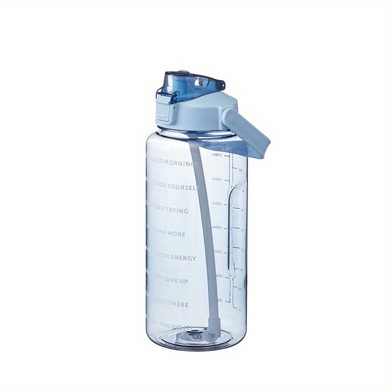 1 Unidad Botella Agua Graduada Pajita 2l/70oz Ejercicio - Temu