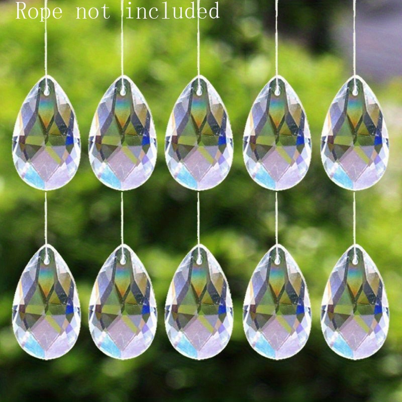 1pc Fait À La Main Tisser Cristal Transparent Clair Facetté Prism Verre  Pendentif Octogone Perle Pointe De Flèche Brillant Suncatcher Lustre Pièces  Bijoux Mariage XMAS Arbre Fée Jardin Suspendu Décor - Temu