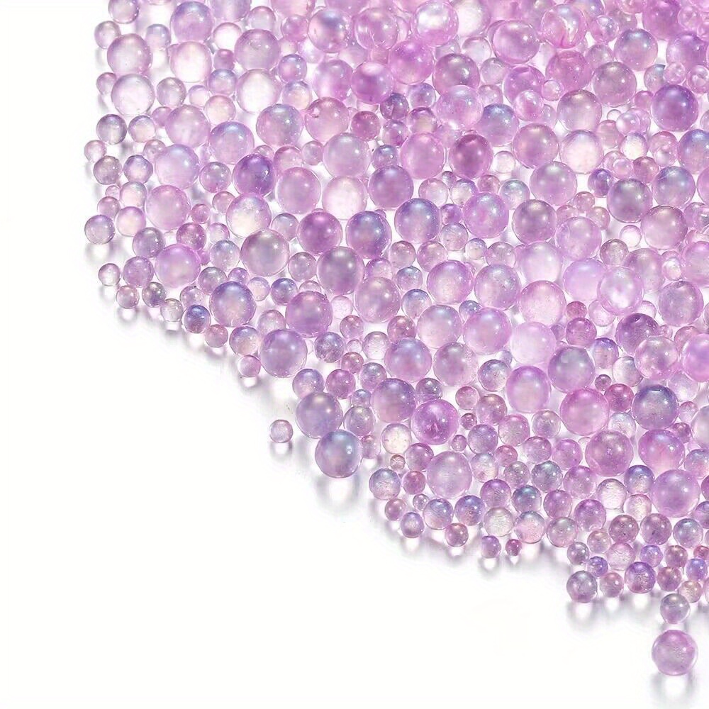 10ml Water Bubble Beads UV Epoxy Resin Filling Glass Caviar Beads Crystal  Rhinestone Assorted Water Drop Bead Kawaii Accessories